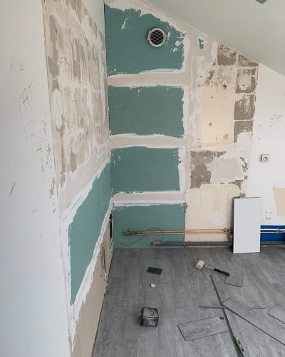 SALLE DE BAIN salle de bain pendant rénovation